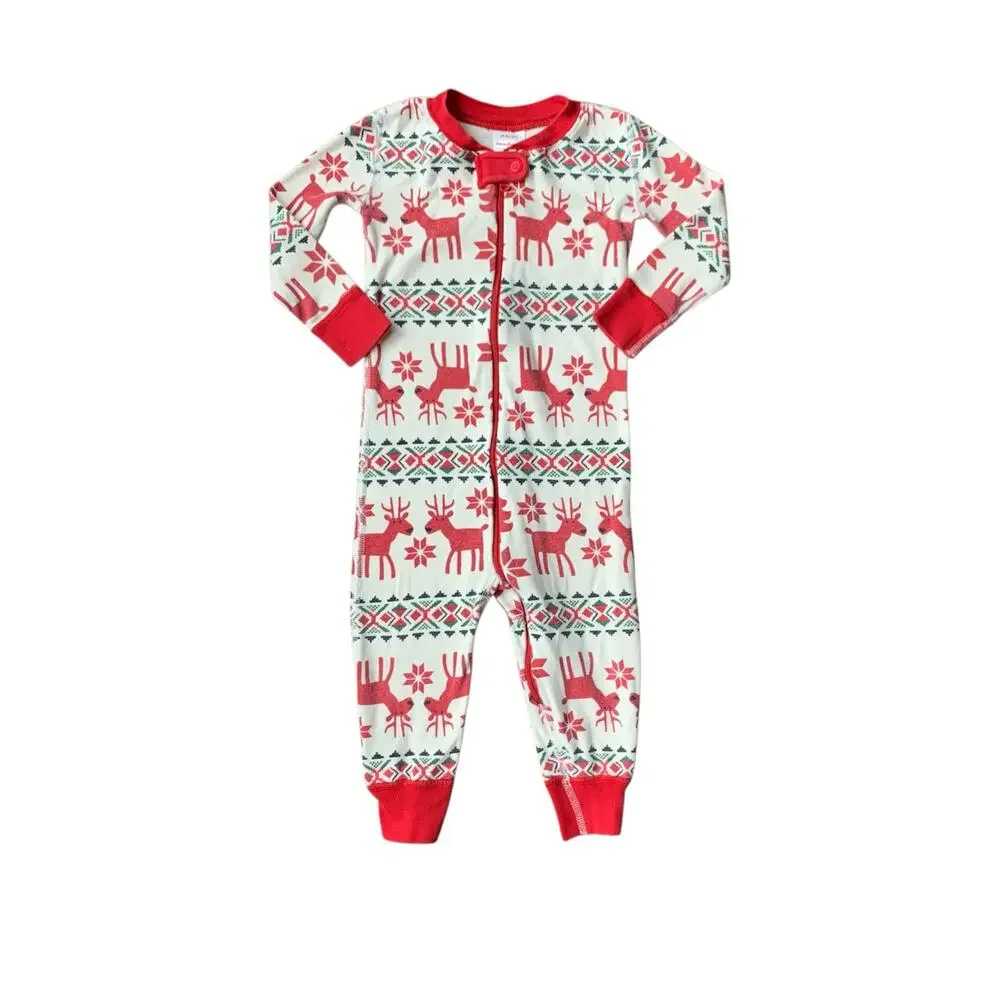 Hanna Andersson Dear Deer Baby Zip Sleeper 2T